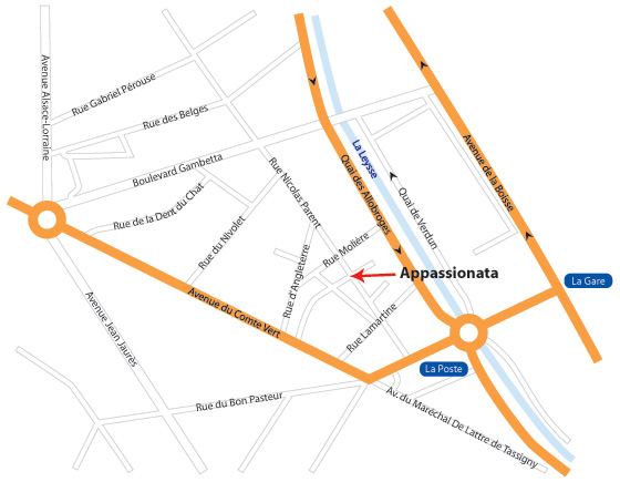 Plan d'acc�s Appassionata